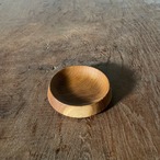 木製 お皿/チーク　
M(直径約12cm x 高さ約2.7cm)