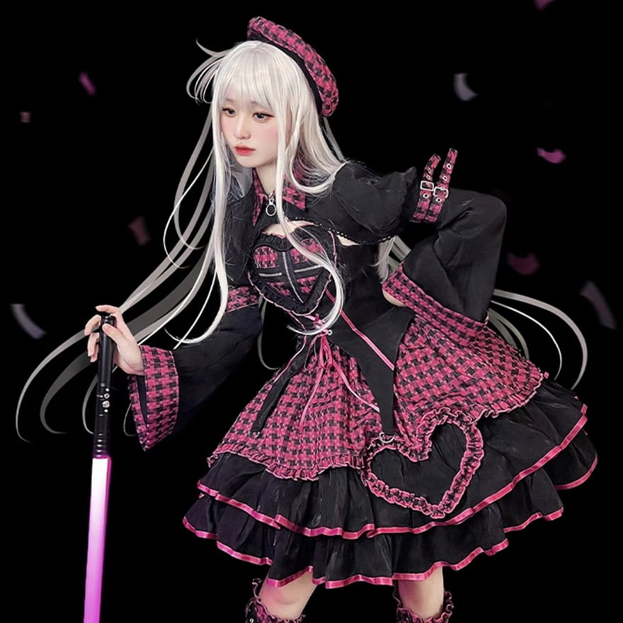 ゴスロリ通販 With U ゴシック ロリィタ セットアップ ケープ