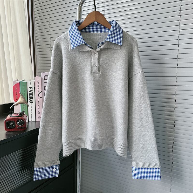 【tops】POLOネックニットセーター M26887