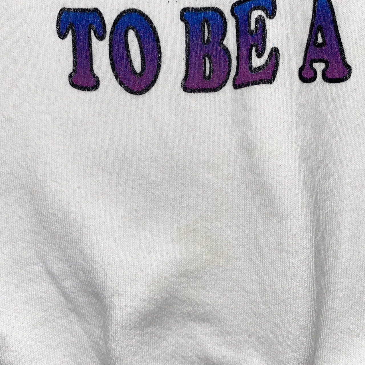 vintage 1990’s massage print sweat shirt