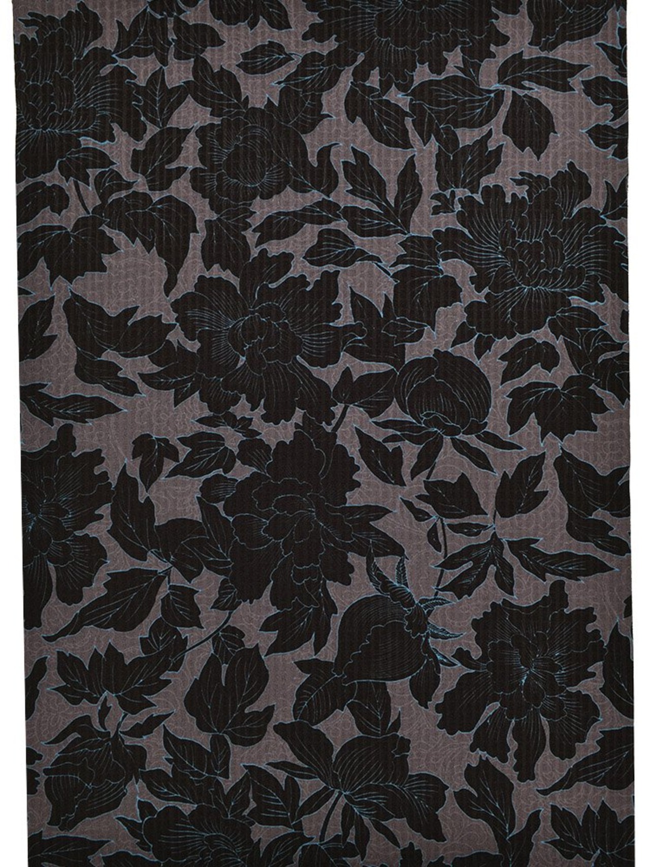 【受注商品】Rumi Rockきもの「黒牡丹」 茶青　[A631]