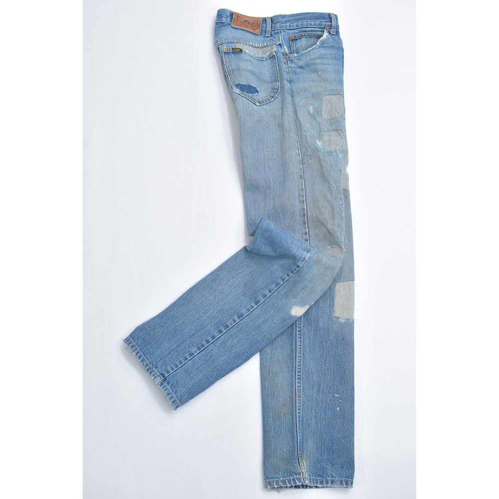 80～90s アメリカ製 Lee200 リー ツギハギリペア デザイン デニム