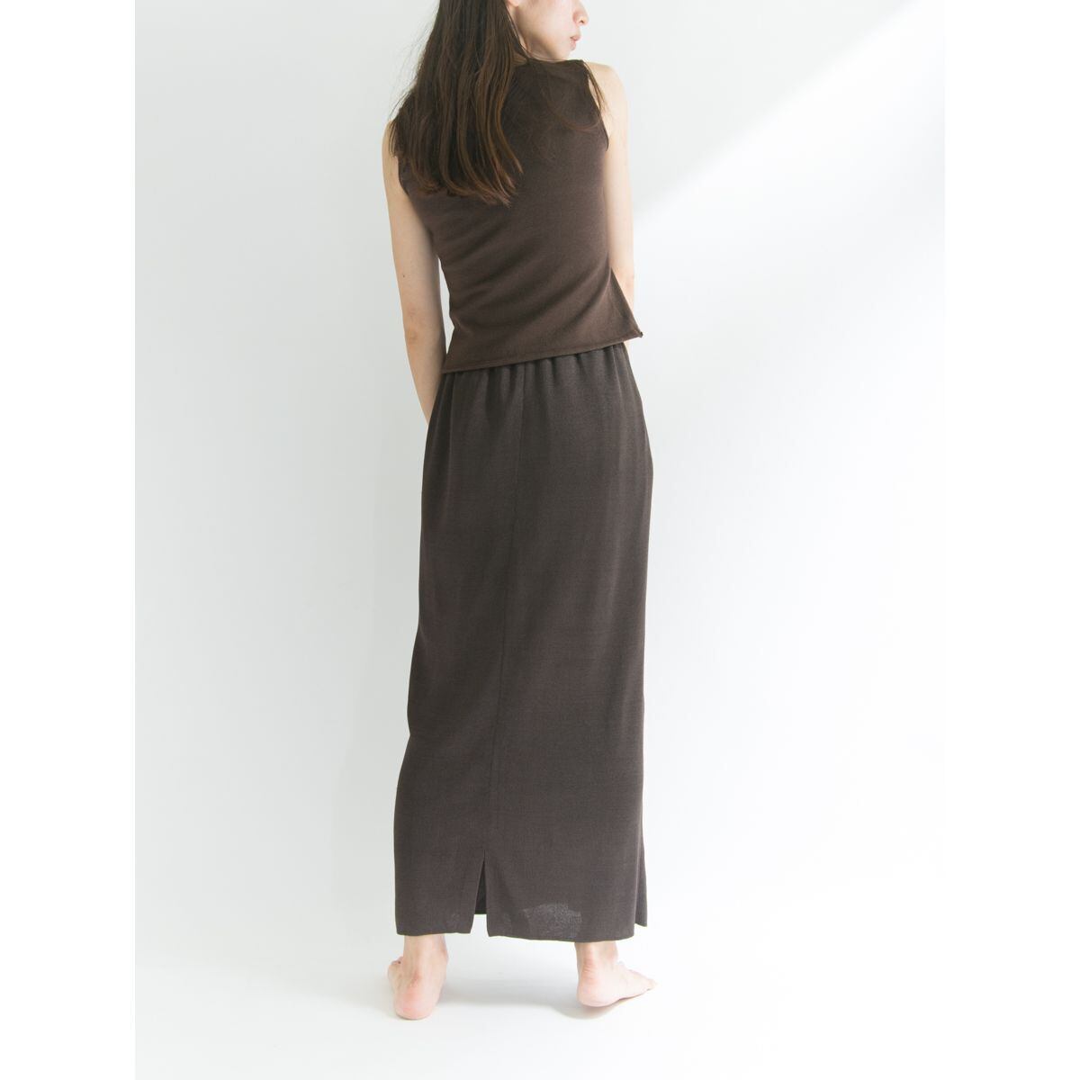 【Unknown brand】Silk long skirt（シルク ロングスカート マキシ）8e