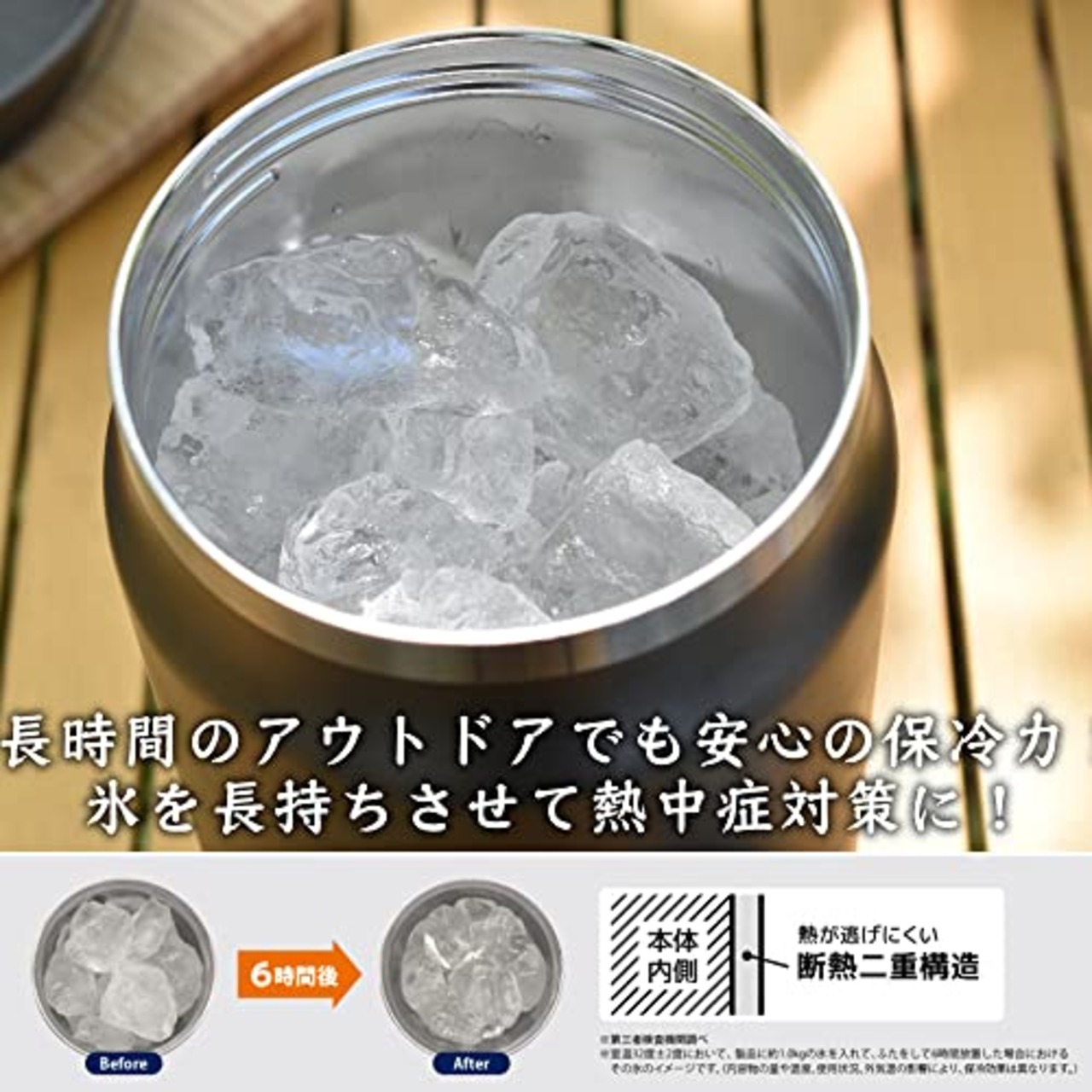 FREEAP 氷入れ アイスタンク シリコンカバー付き アイスコンテナ メタリックグレー ステンレス鋼 キャンプ パークレーン アイスジャグ (メタリックグレー, 1.8L)