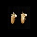Butterscotch long beads drop earrings