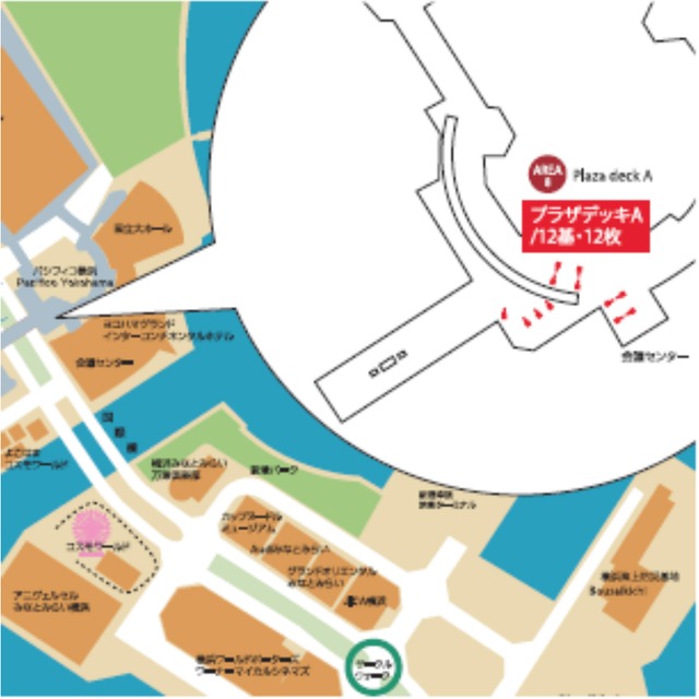 パシフィコ横浜　プラザデッキAフラッグ