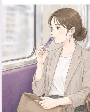 通勤中の電車で