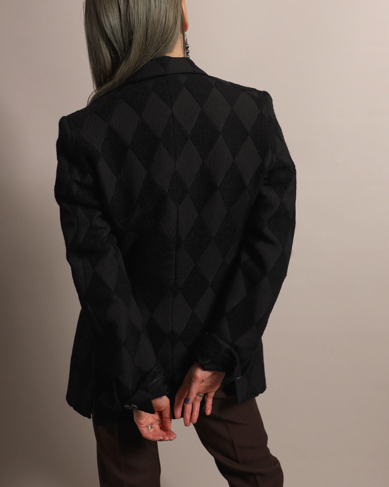 Costume National / Diamond Pattern Jacket
