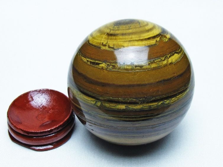 アイアンタイガーアイ 丸玉 60mm 一点物 151-9800 | 天然石