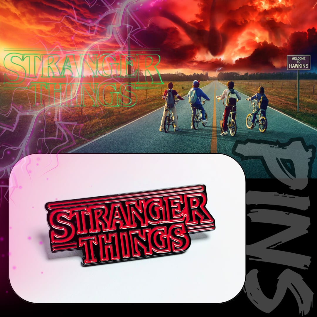 送料無料！ ★ピンズ PINS★ピンバッジ【 Stranger Things ( ストレンジャーシングス ) 】 ロゴピンズ〚アメリカン雑貨 アメトイ〛