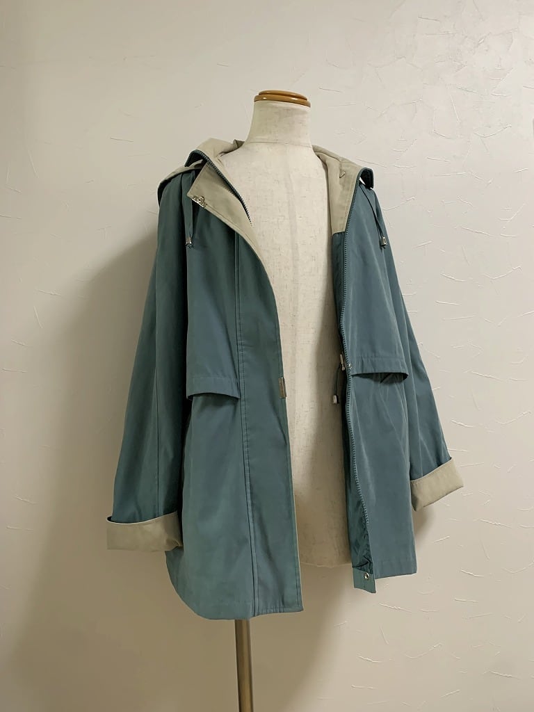 1990's Bi-Color Design 2way Spring Coat