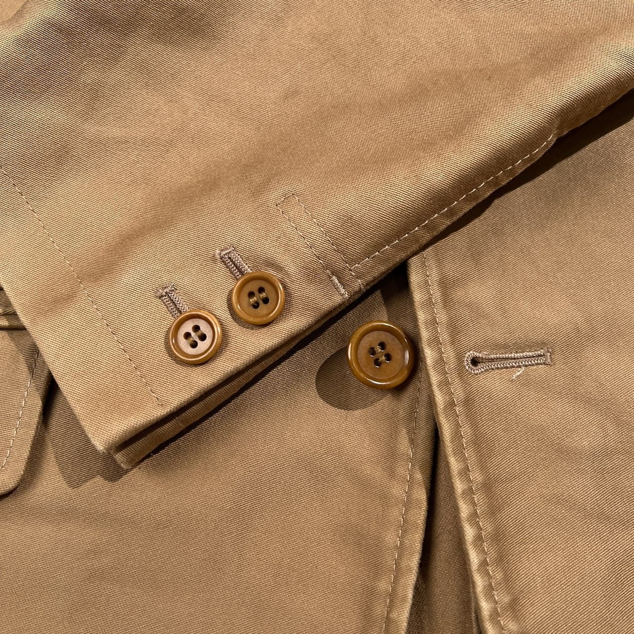 ADAM ET ROPE アダムエロペ コットン モールスキン 段返り3B テーラードジャケット 40 /ベージュ系/ワーク/日本製