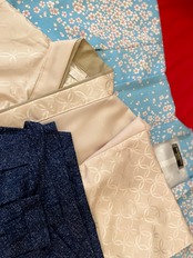 【受注商品】七宝柄着物ミントグリーン十文字袴 大正浪漫風キモノ単品 男の子の祝い着