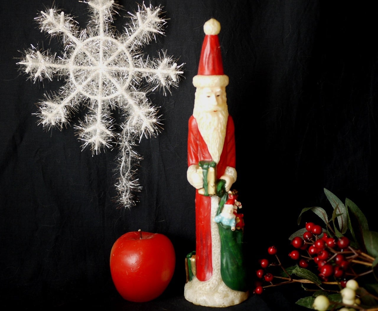 背の高いサンタクロース キャンドル 30㎝ ろうそく