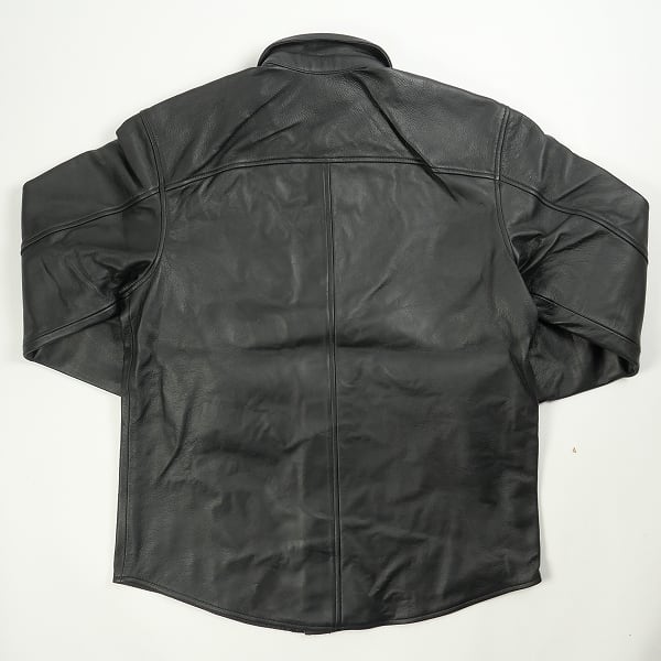 Size【S】 SUPREME シュプリーム 21AW Leather Shirt レザー長袖シャツ