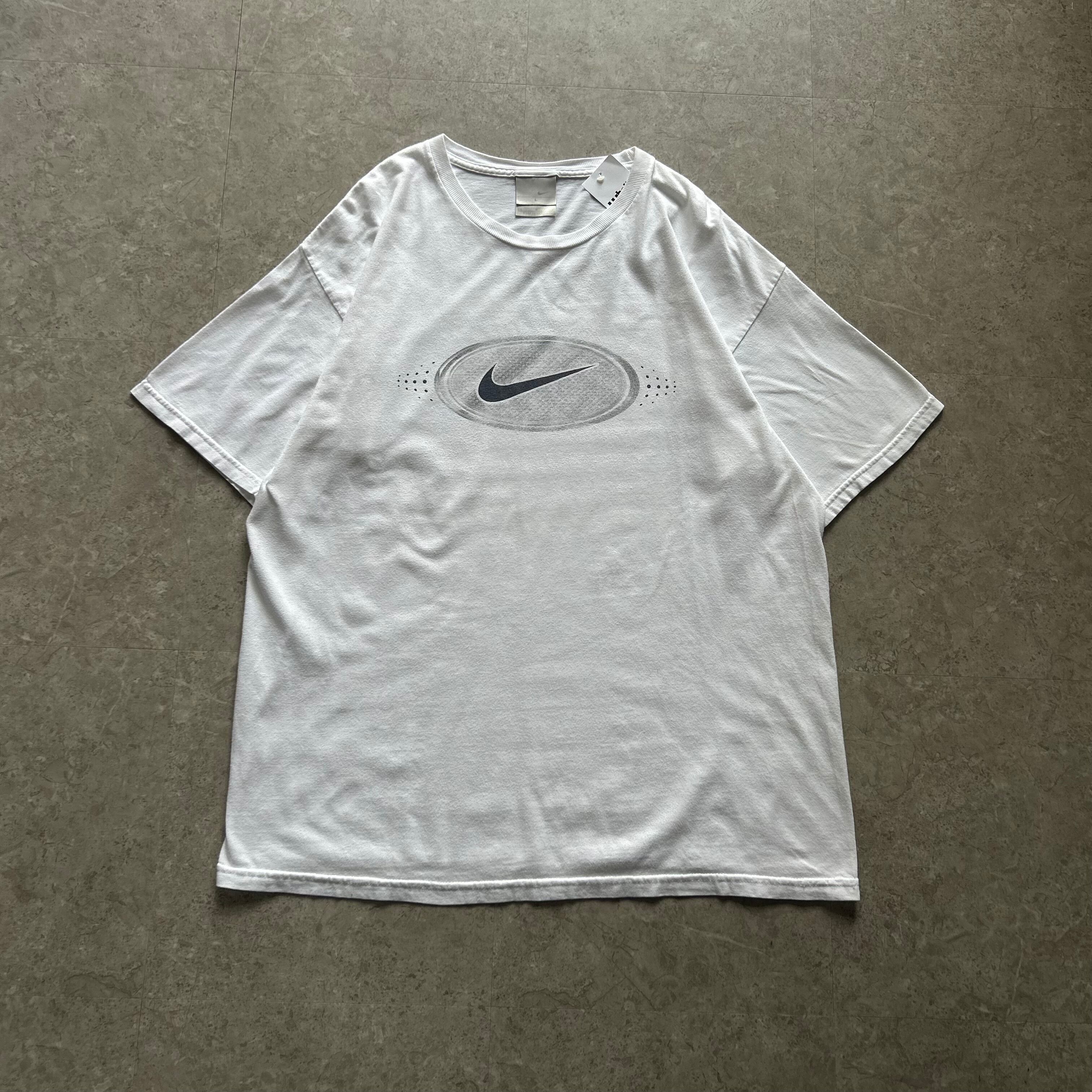 00s NIKE metal swoosh print T-shirt【仙台店】