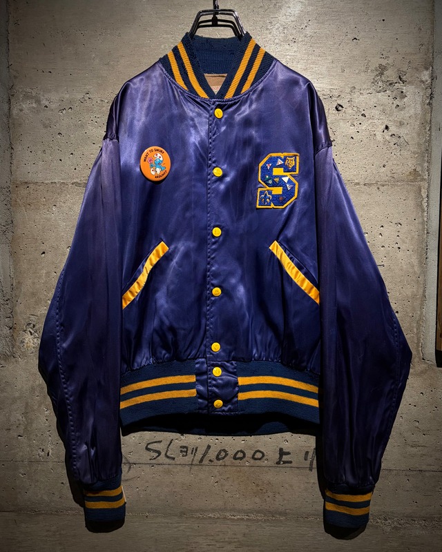 【Caka】50's〜60's “BUTWIN” Vintage Satin Varsity Jacket