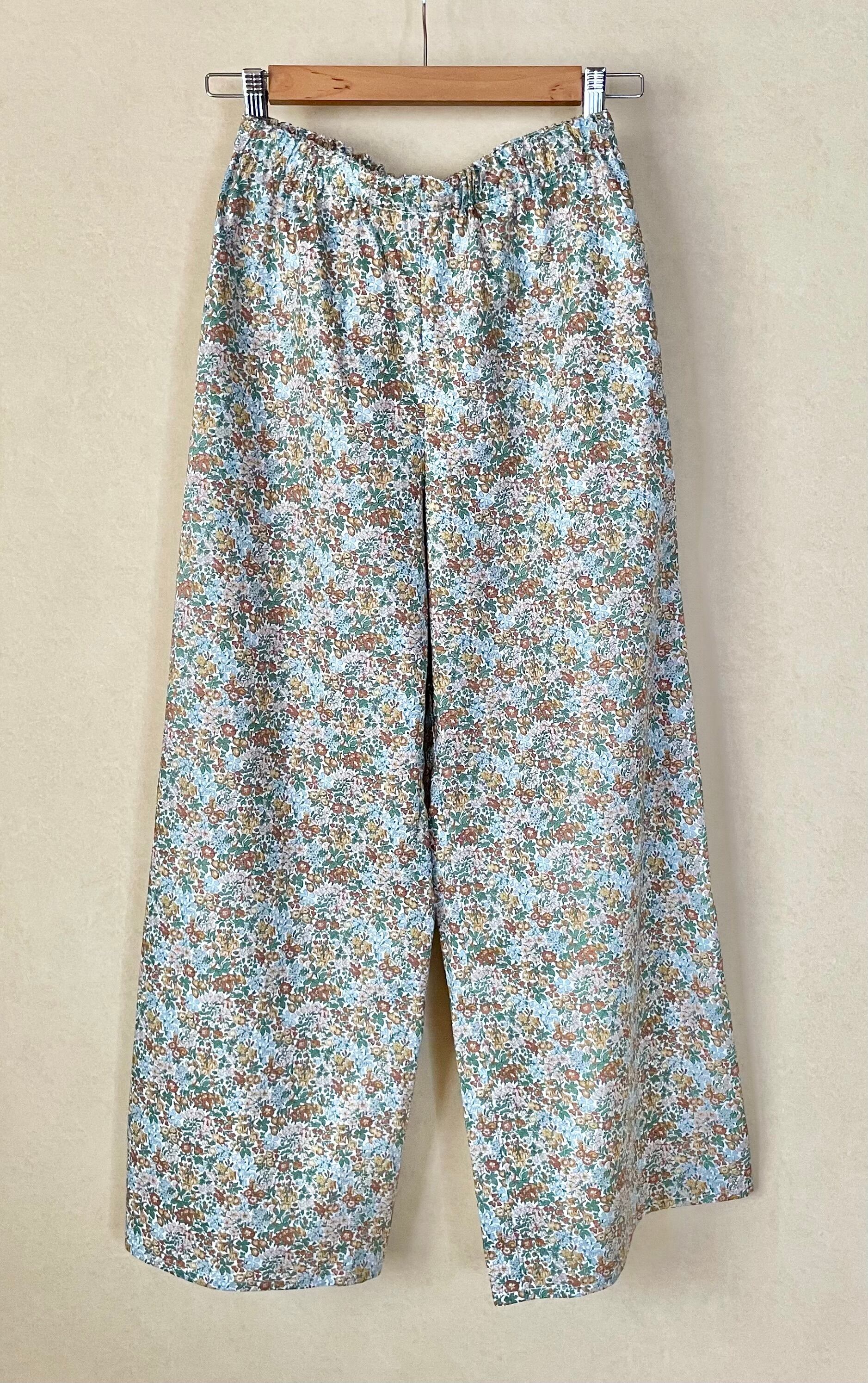 ワイドパンツ リバティプリント Penstemon Road | yuki kawaguchi web shop