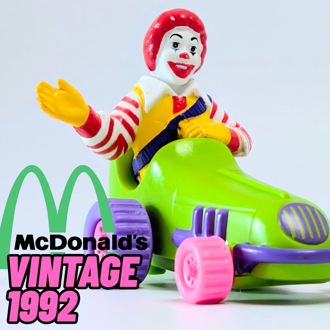 ☆ VINTAGE 1992 ☆【 McDonald's  ( マクドナルド ) 】1992年USマクドナルドミールトイ『 REV-UPS（レブアップス）』ロナルド・マクドナルド / ドナルド・マクドナルド / ハッピーミール 〚アメリカン雑貨 アメトイ〛