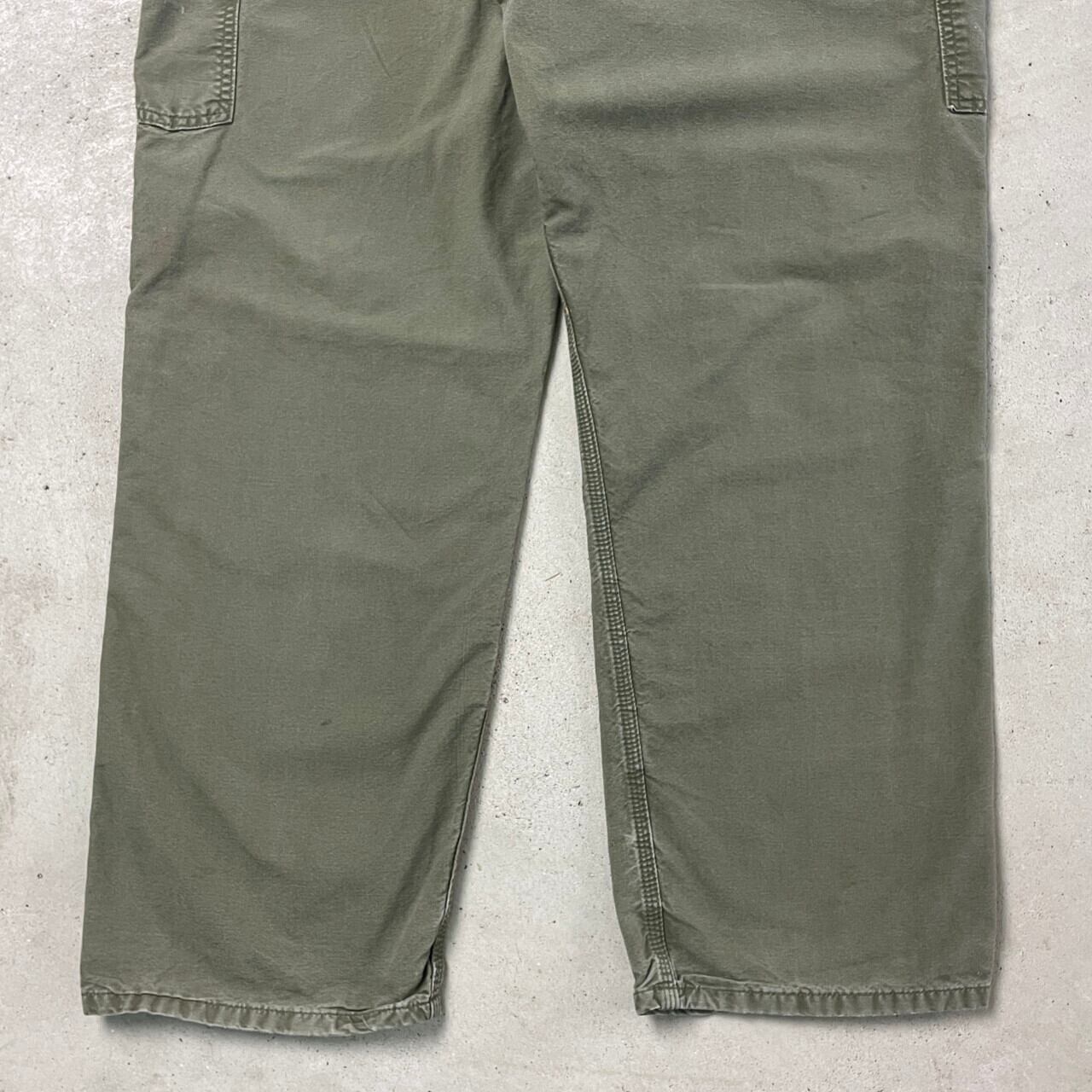 USA製カーハートダック地ペインターパンツワークパンツw38ブラウンカーキ古着 Carhartt カーハート ダック生地 リラックスフィット ペインター