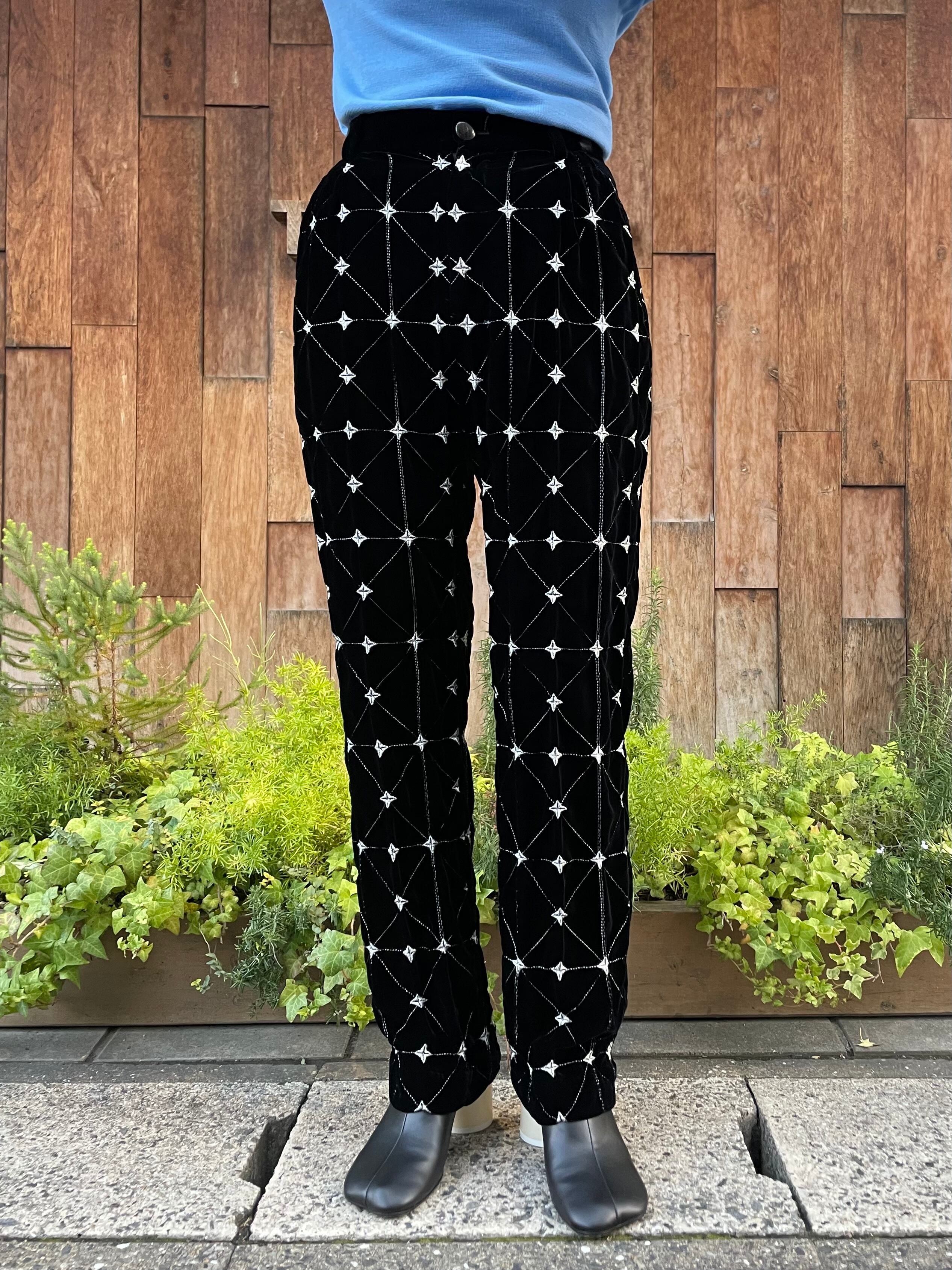 22AW】BELPER ベルパー /EMBROYDERY VELVET SLUCKS | TRENTオンライン  