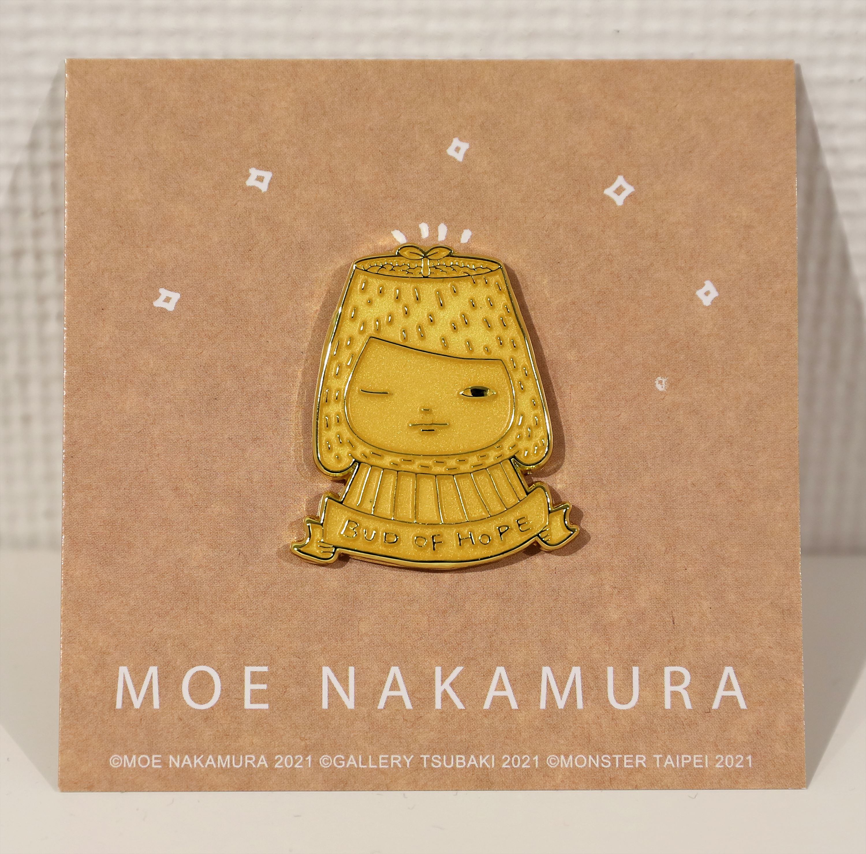 限定セット 中村萌 個展会場限定のピンズ 22年カレンダー Moe Nakamura Gold Ver Pins Calenar 22 ギャラリー椿 Gallery Tsubaki