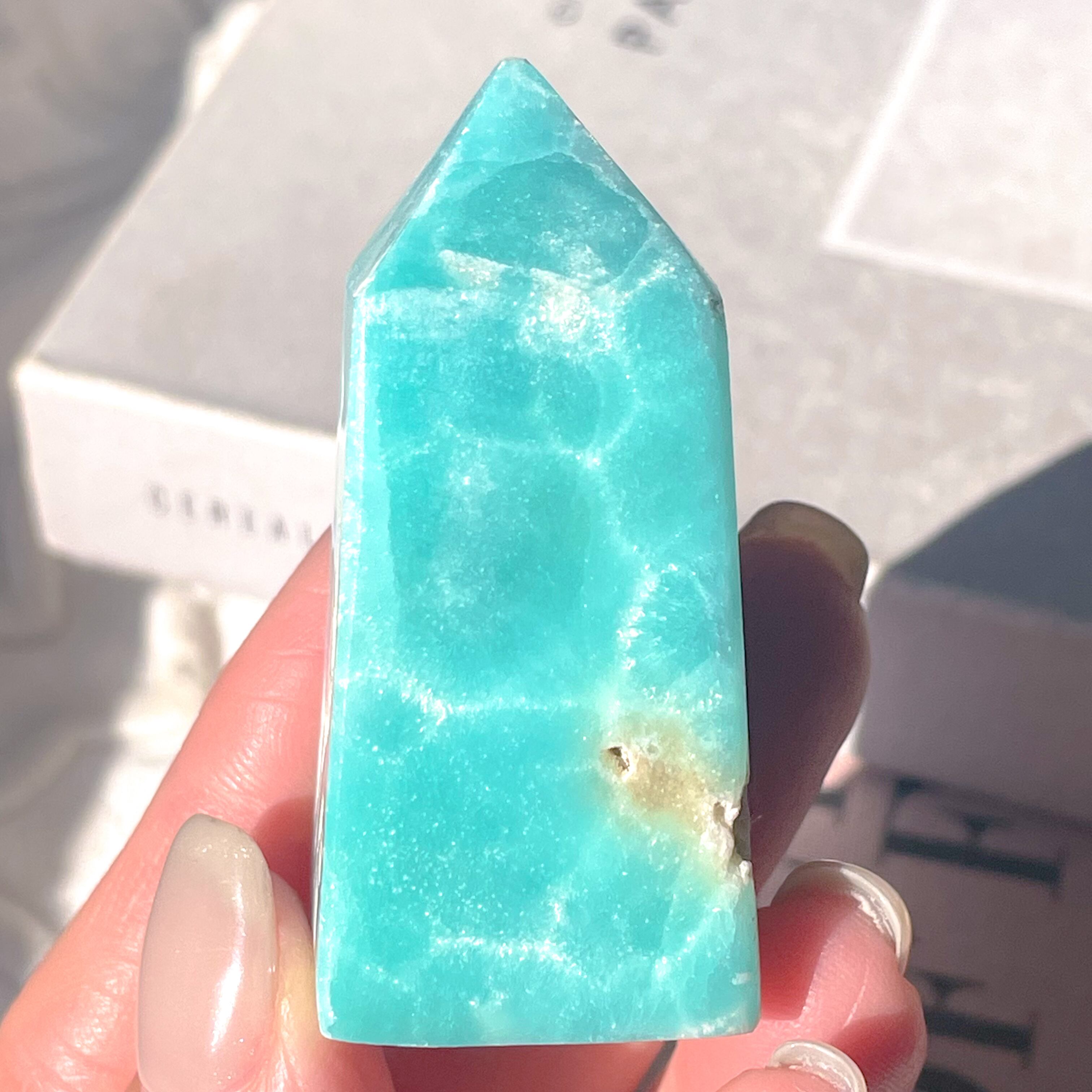 Top Quality Blue Aragonite Tower 1 ✧ ブルーアラゴナイト