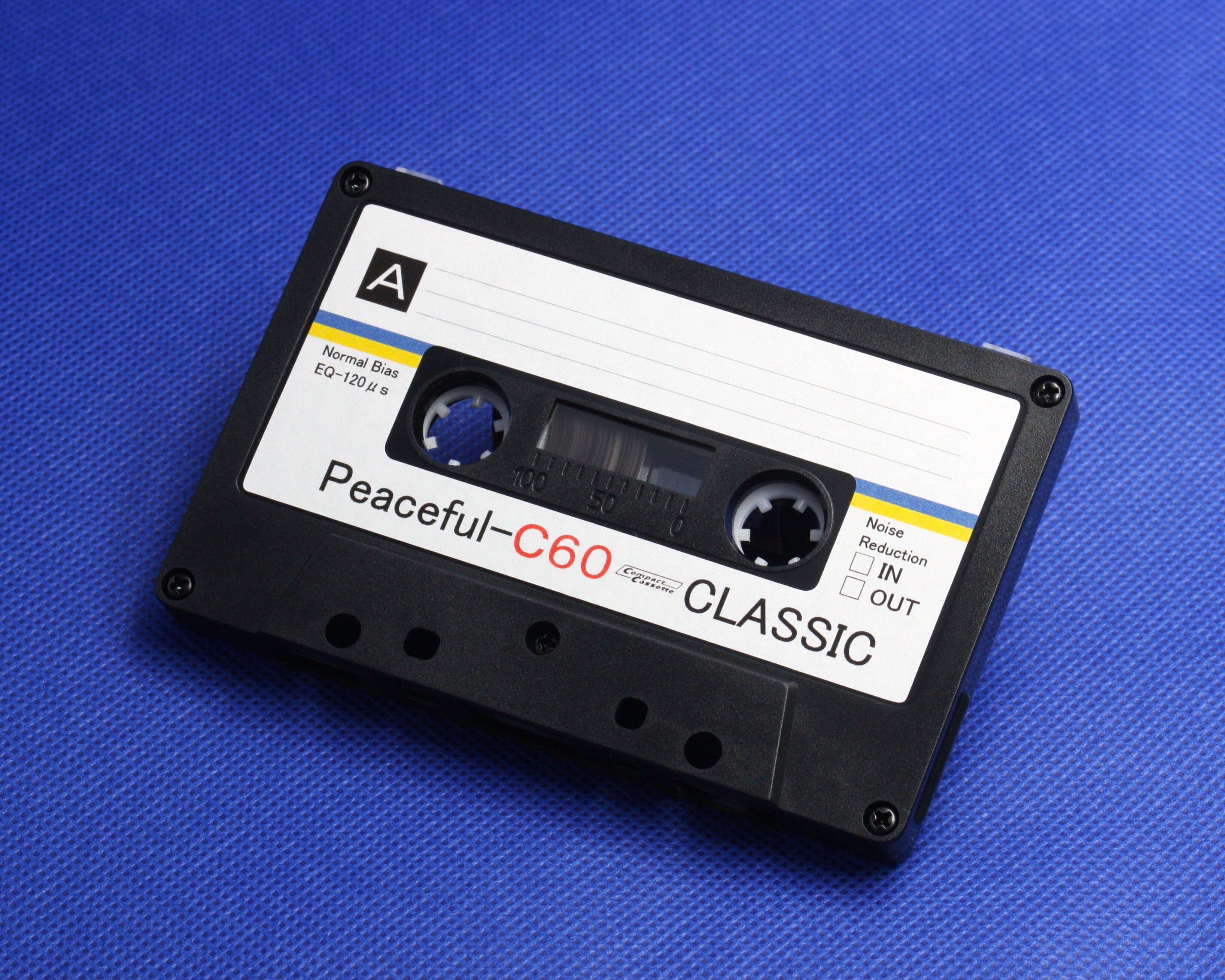 C60＜Peaceful：ピースフルブラック.R2＞平和祈願のカセットテープ