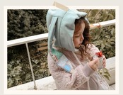 韓国子供服 / 26winter / puella FLO / バニーズフーディー / キッズ / 冬服 *90~140*