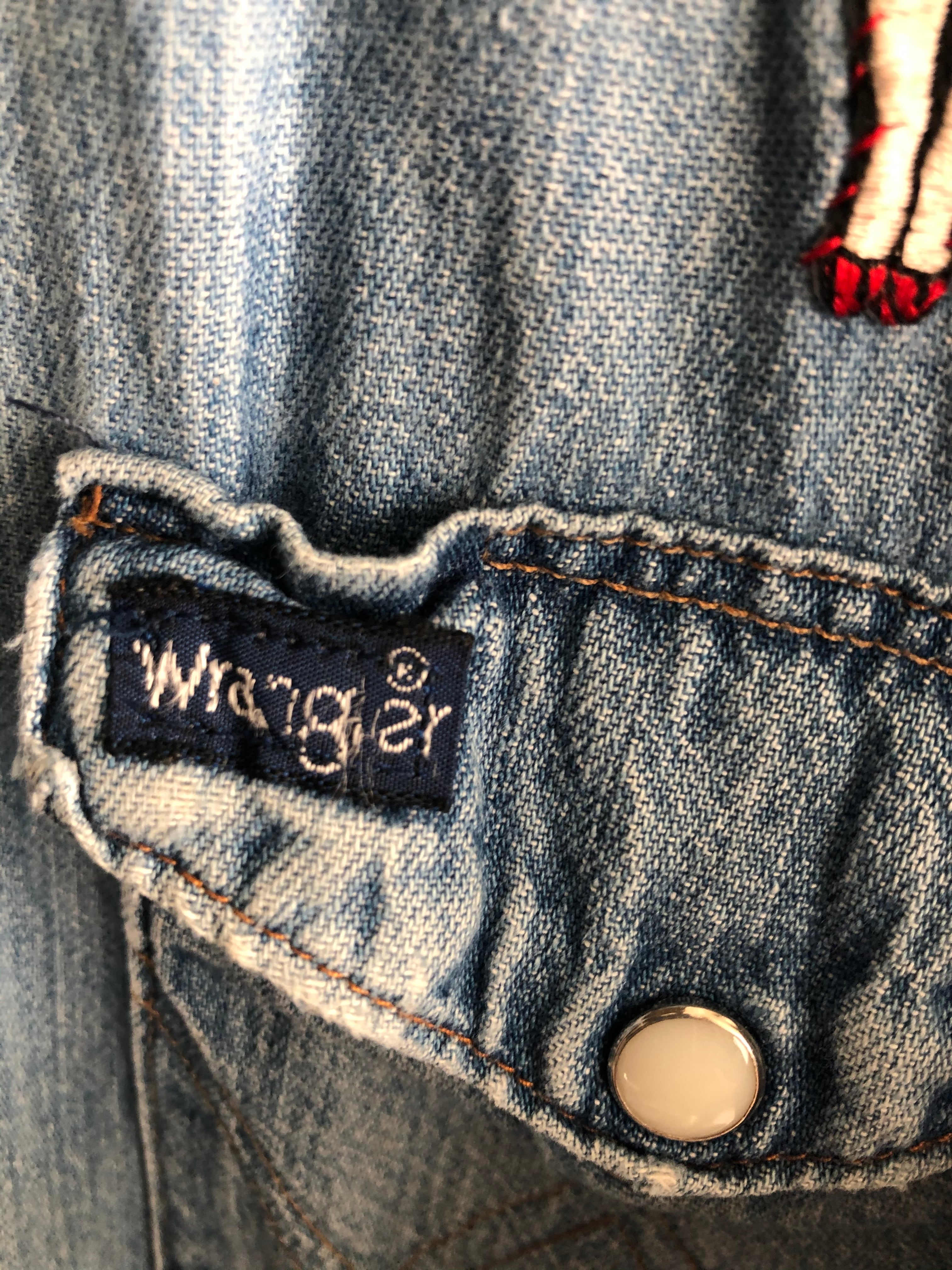 Wrangler デニム シャツ ラングラー ワッペン付 | まどろみ Wrangler デニム シャツ ラングラー ワッペン付 | まどろみ