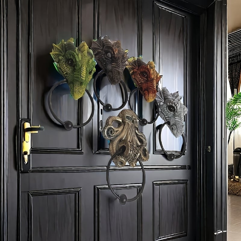 ドアノッカー エレガント ドラゴン オクトパス ユニーク ファンタジー