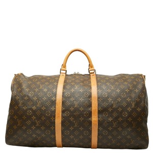 ルイ ヴィトン モノグラム キーポル バンドリエール60 ボストンバッグ M41412 ブラウン PVC レザー レディース LOUIS VUITTON 【中古】