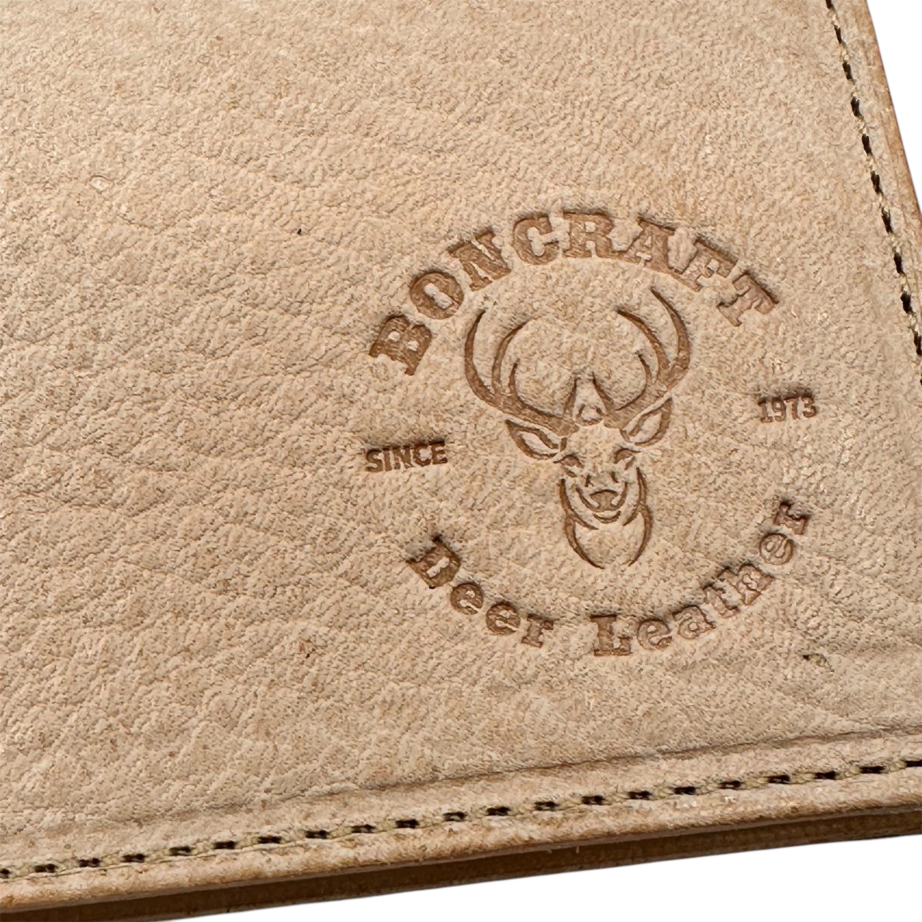 ジビエレザー 鹿革 二つ折りカードケース】 | BonCraft (ボンクラフト