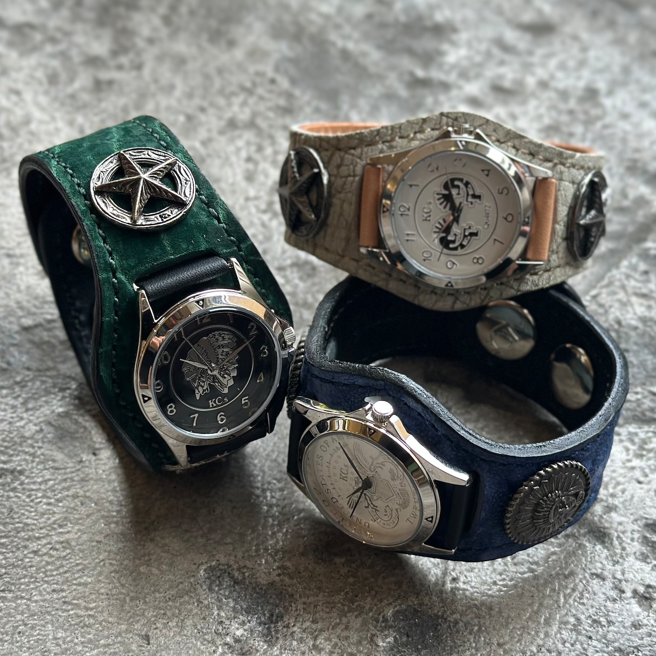 【直営店限定商品】ウォッチブレス スリーコンチョ ヒポポタマス