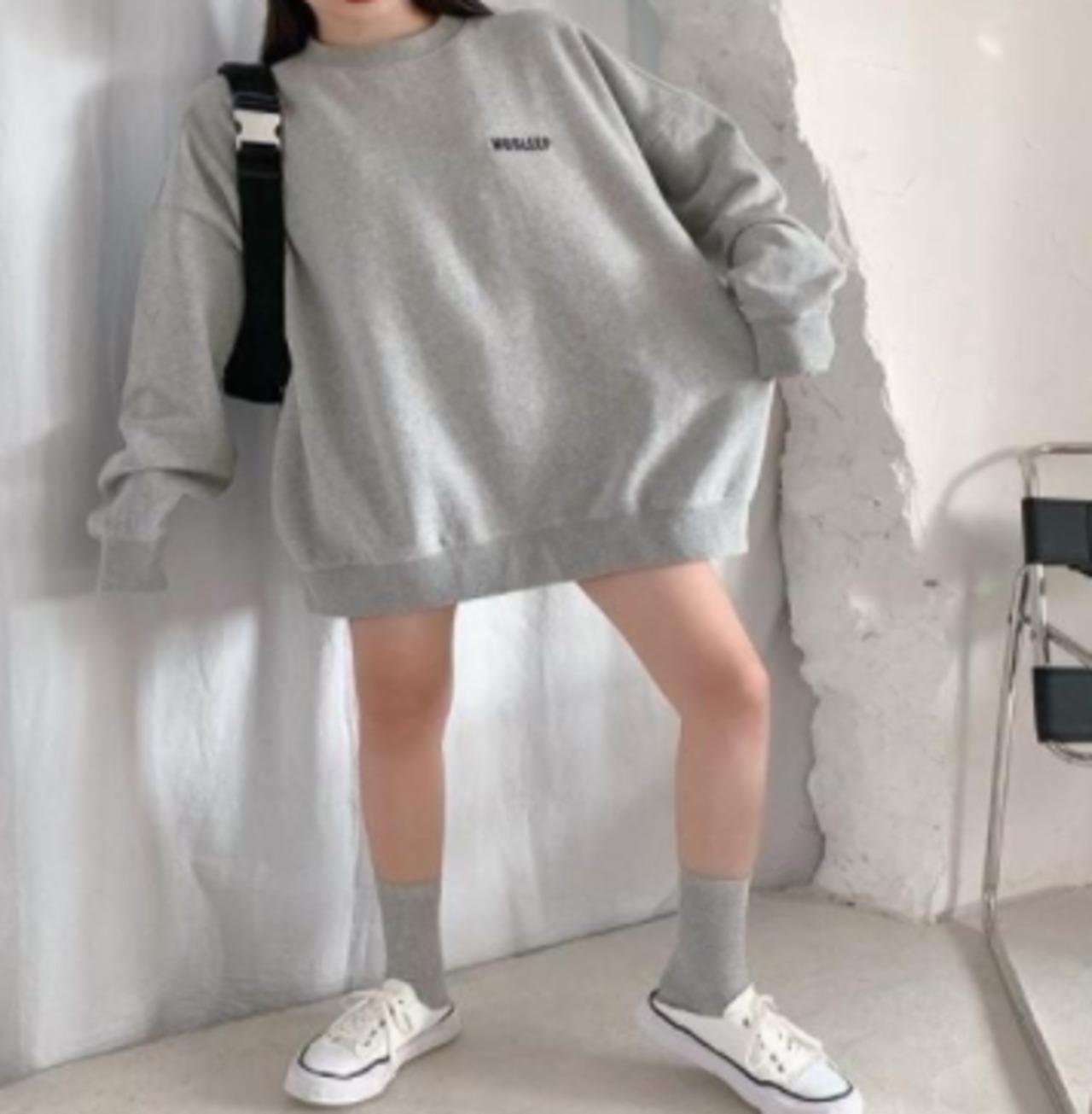 春新作 ワンピース ミニ チュニック スウェット トレーナー デニム トップス ワンピース ミニ チュニック スウェット トレーナー デニム