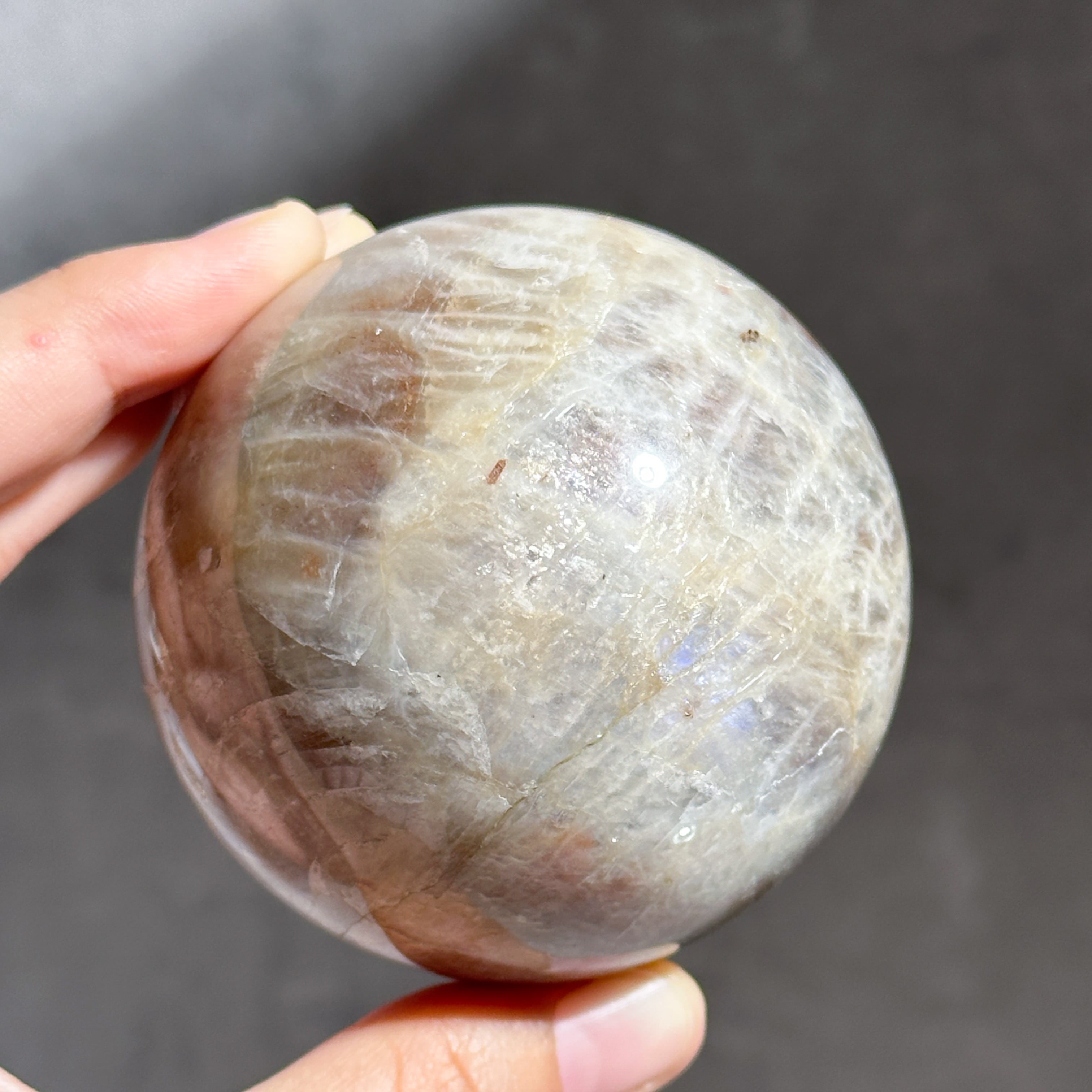 サン＆ムーンストーン スフィア（丸玉）33◇Sun & Moon Stone Sphere