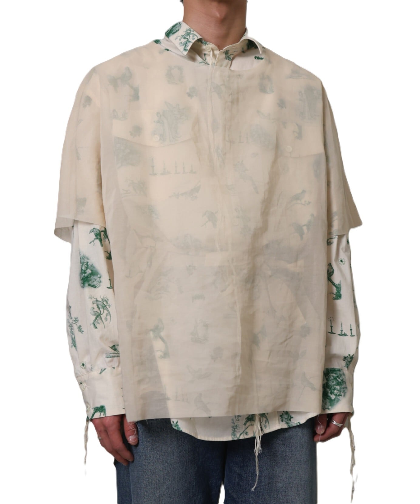 Midorikawa / MID26SS-SH05 ORGANDY WORK SHIRT(CANDLE) | AfterSchool