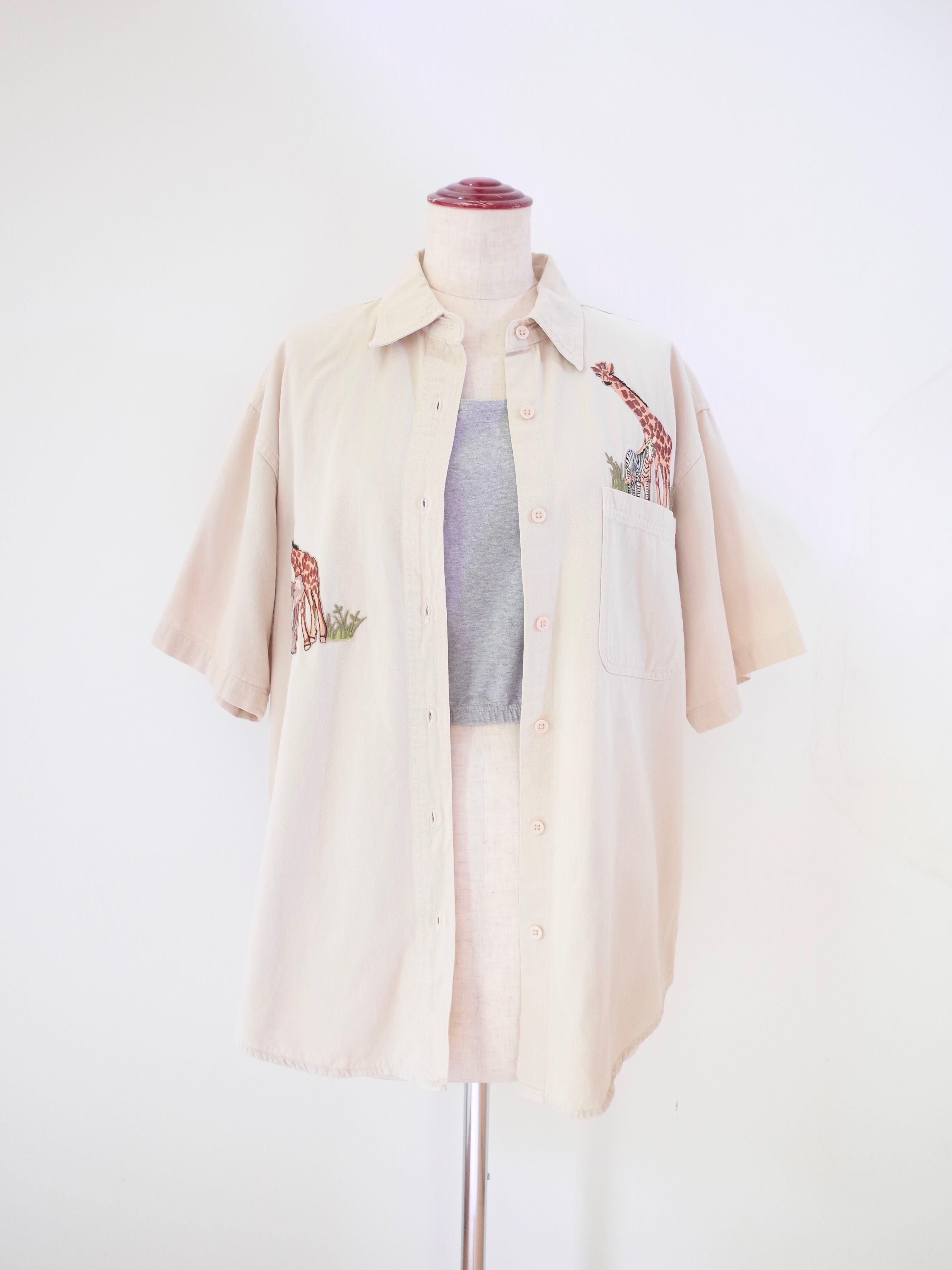 Animal embroidery S/S shirt