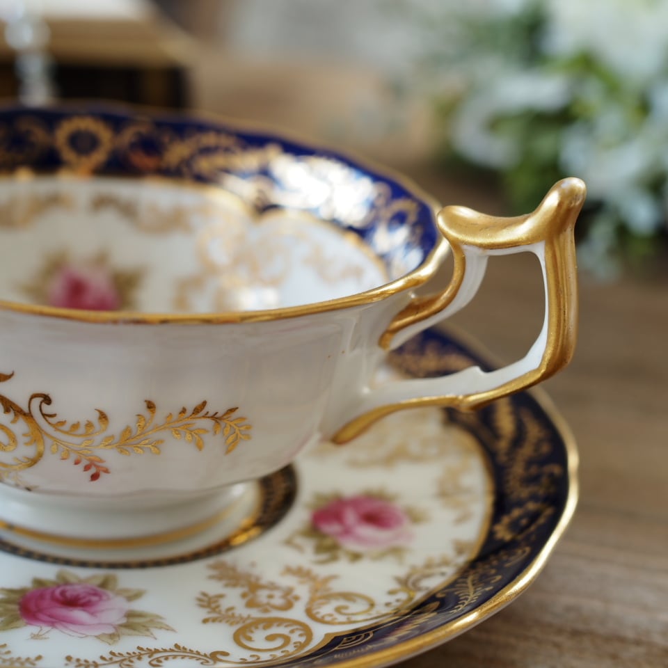 美品】英国コウルドンcauldon 1910年頃 カップ＆ソーサー | antique