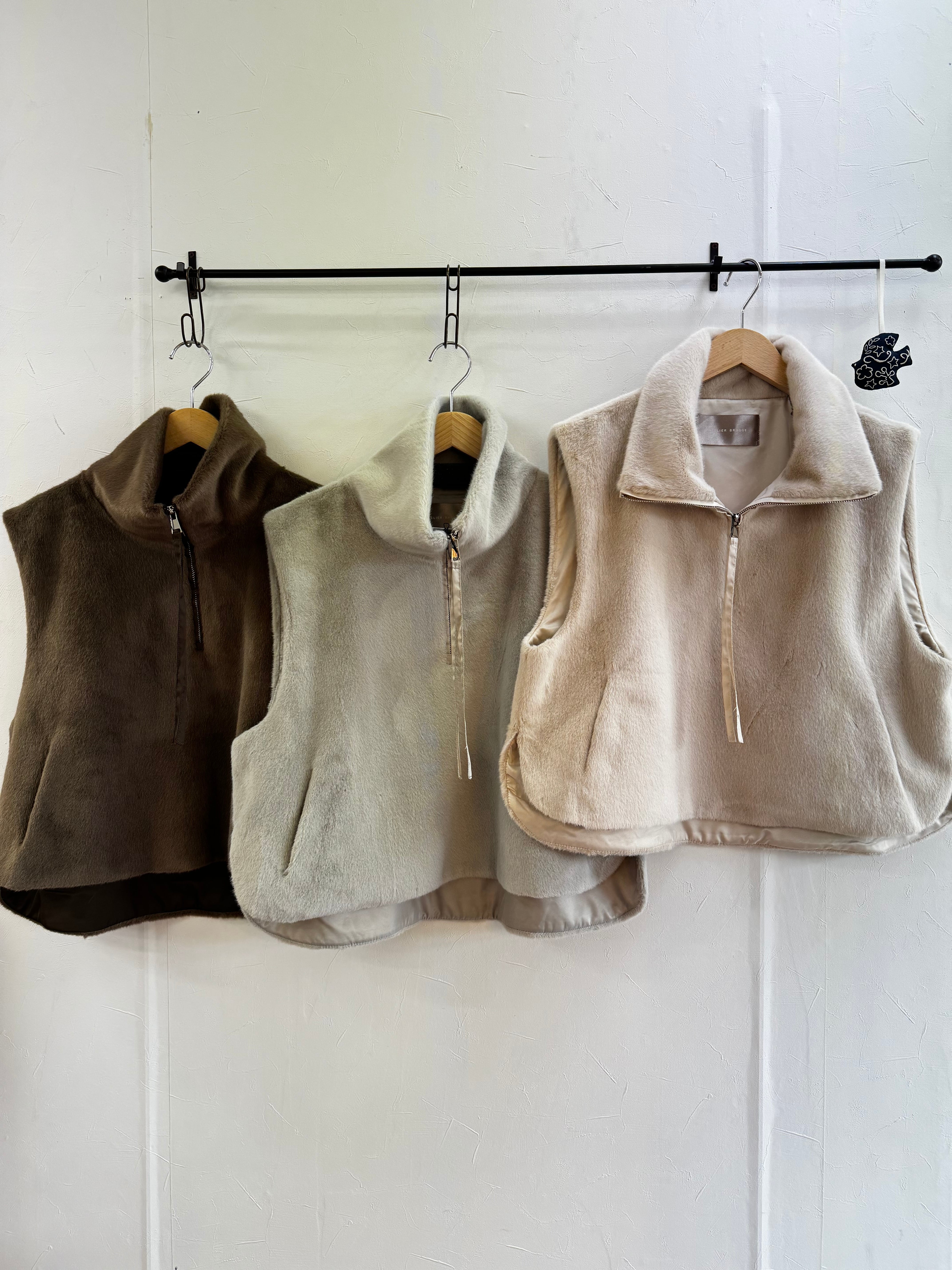 アトリエgg❤️フィールドボアベスト ベージュ 1ハーフ GG MADE IN