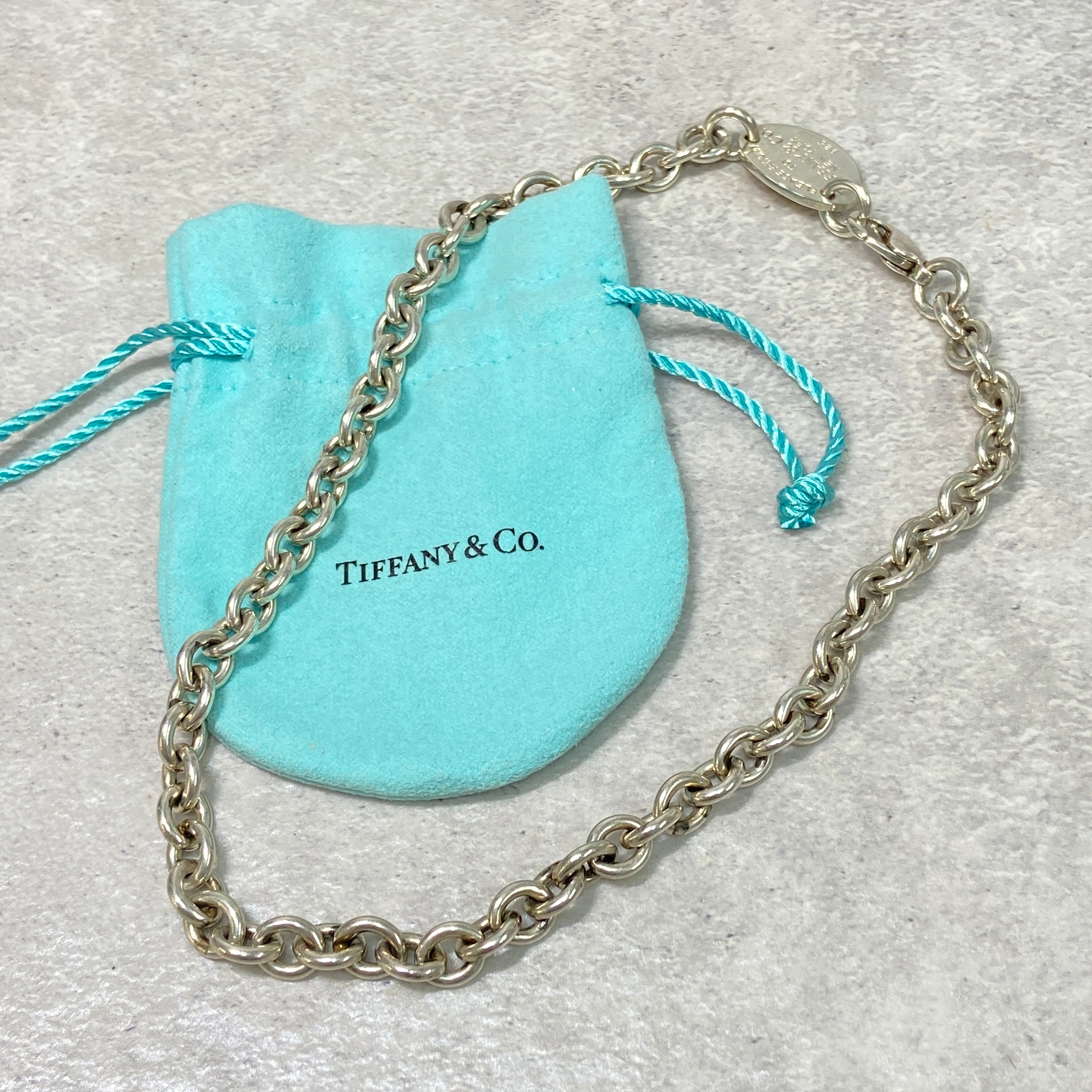 世紀品】Tiffany ティファニー チェーンネックレス シルバー925