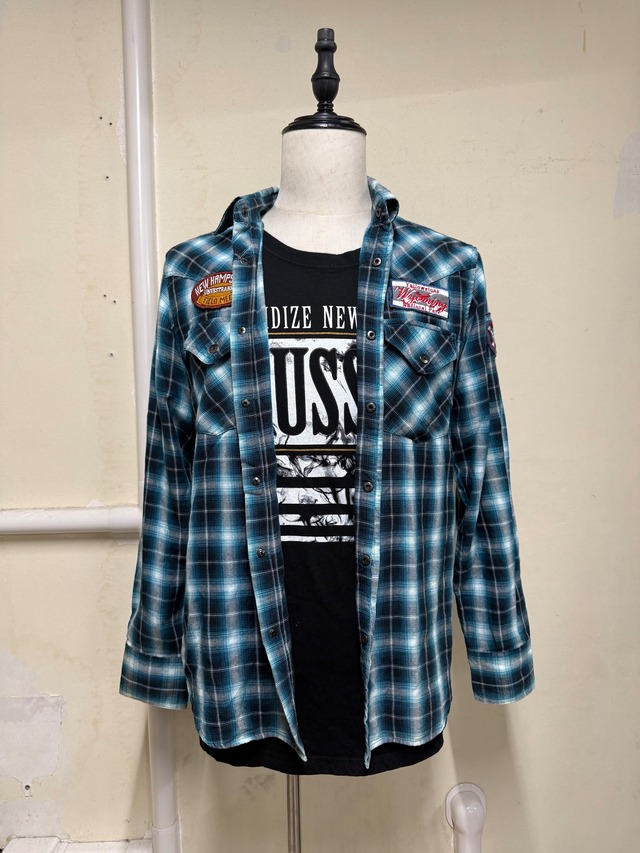 00's design check shirts