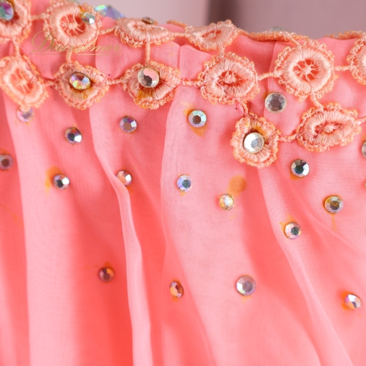 社交ダンス 衣装 スタンダードドレス ワンピース スタンダード フロート フリル レース ボリューム デモ 競技 ダンス パーティ 蛍光 レディース ピンク系 鮮やか おしゃれ 豪華 フラッシュ スカート クラシック 発表会 フォーマル ショート丈 ダンスウェア 大人用 コスチューム 競技用