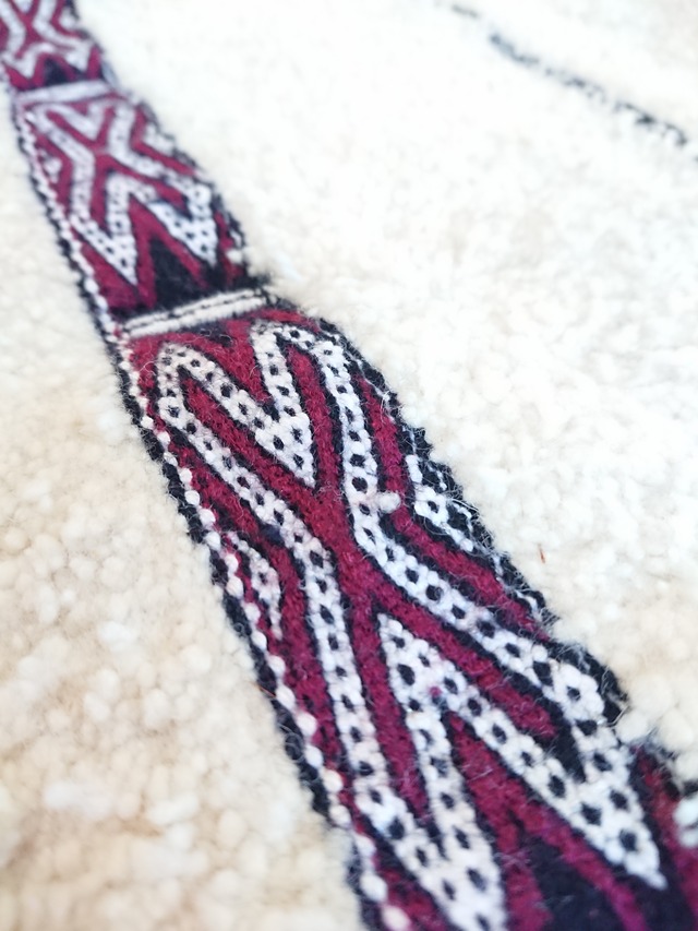モロッコラグ ハンディラ 中サイズ 04 Moroccan wedding blanket handira #4