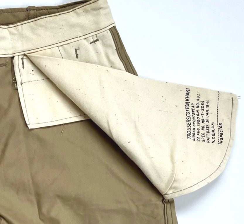 米軍 M-1945 チノパン US Army M45 TROUSERS MEN'S COTTON