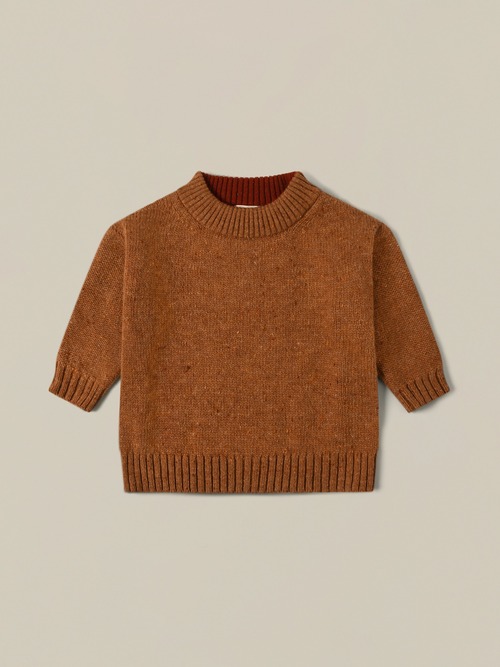 organic zoo　Pecan Boxy Wool Jumper