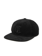 Corduroy 6 Panel Cap - Black × Black -
