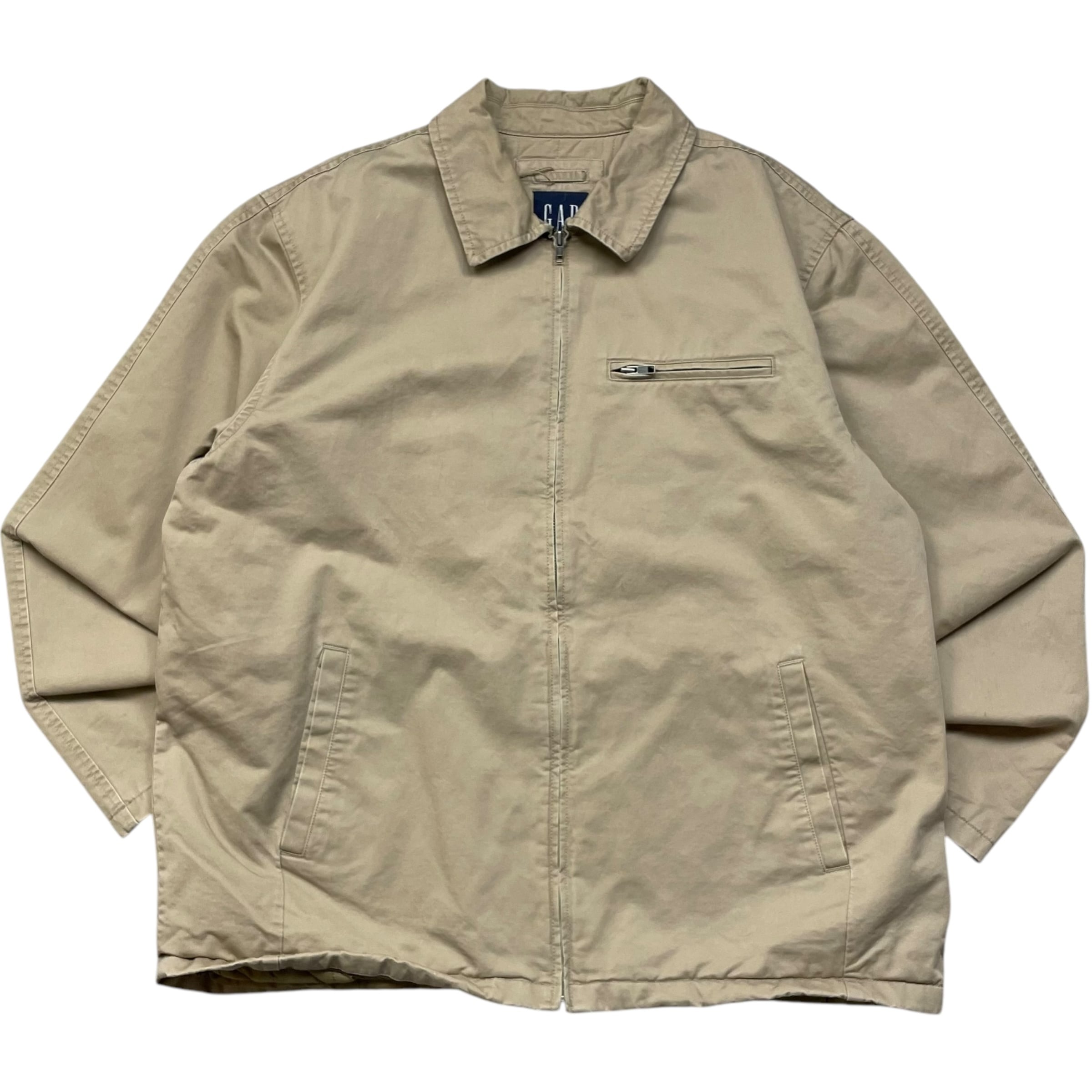 《XL》OLD GAP コットンジャケット 無地 90年代 vintage no.5847
