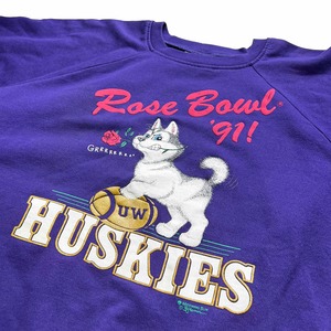 W.Huskies 90s デザインスウェット