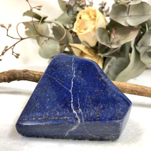 ラピスラズリ 原石 磨き フリーフォーム 天然石 パワーストーン １２月